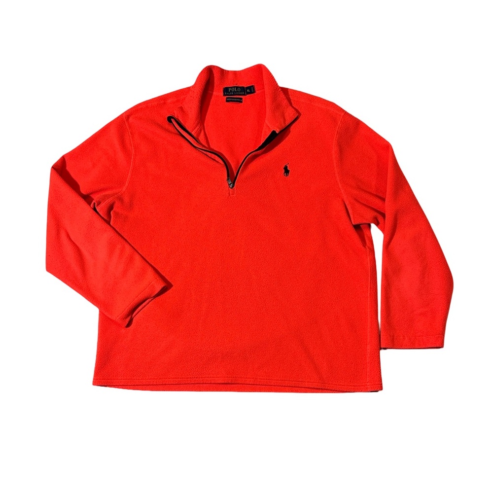 Polo by Ralph Lauren Red Zip Up Sweater